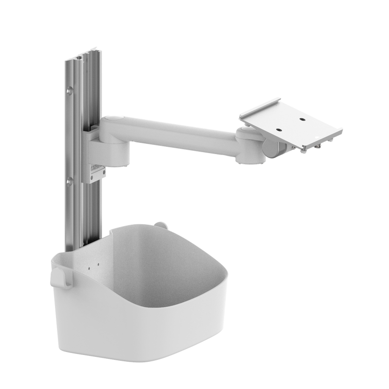 Rotated wall mount for patient monitor