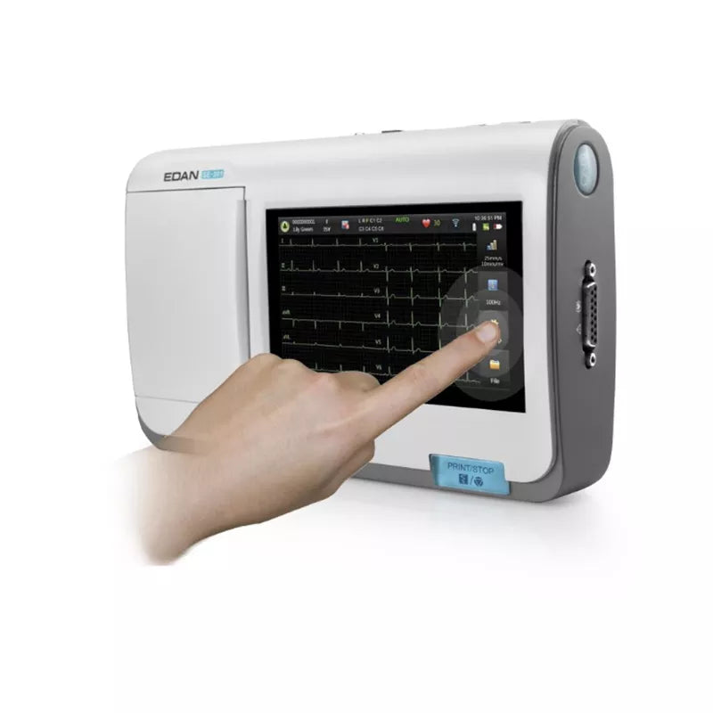 EDAN SE-301 Multi Channels Diagnostic ECG Portable Design Touch Screen ecg machine