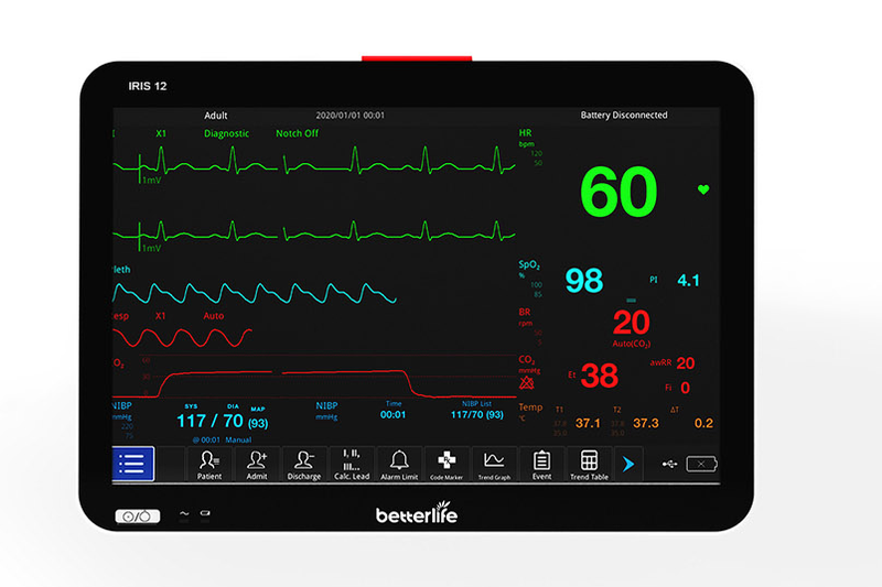 Betterlife IRIS 12 Vital Sign  Patient Monitor